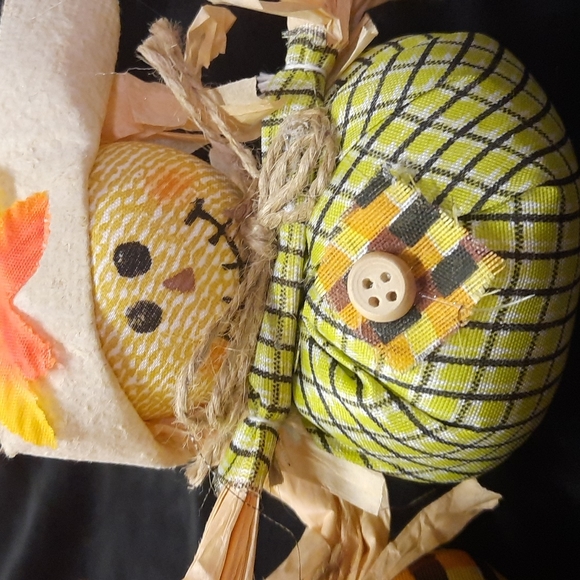 Autumn Fall Bean bottom cotton cloth harvest scare crows - Picture 3 of 6